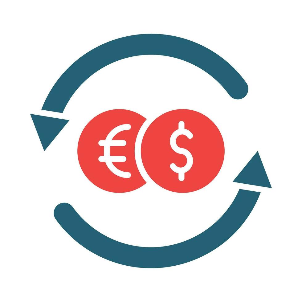 Exchange Vector Glyph Two Color Icons For Personal And Commercial Use.