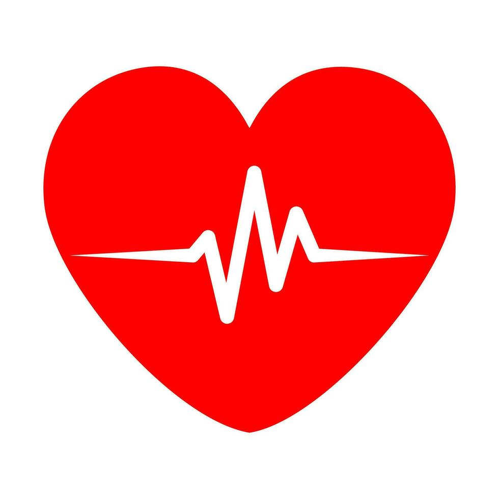 Heartbeat icon design. Vector illustration.