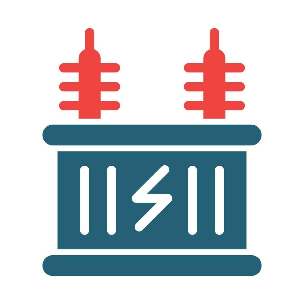 Transformer Vector Glyph Two Color Icons For Personal And Commercial Use.