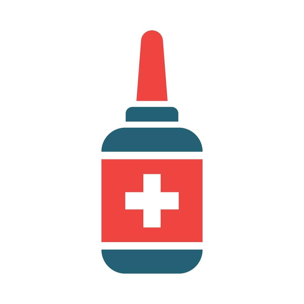 Nasal Spray Vector Glyph Two Color Icons For Personal And Commercial Use.