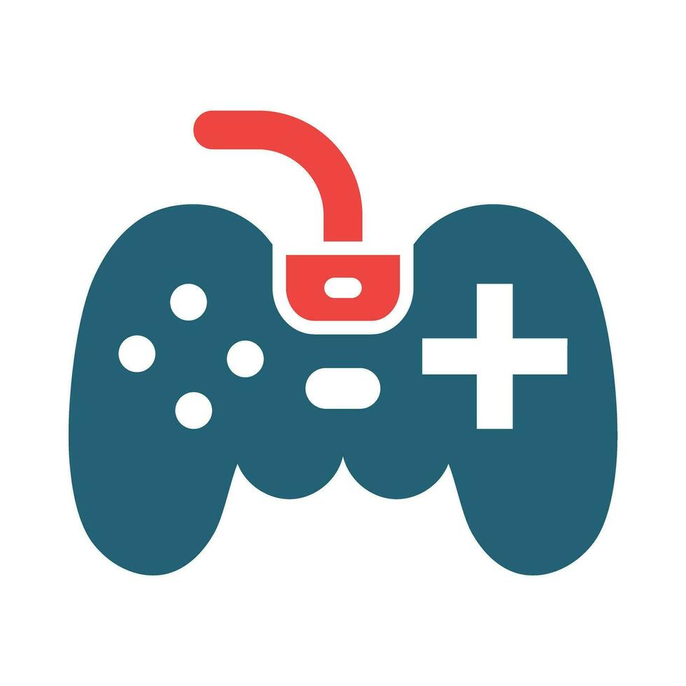 Game Console Vector Glyph Two Color Icons For Personal And Commercial Use.