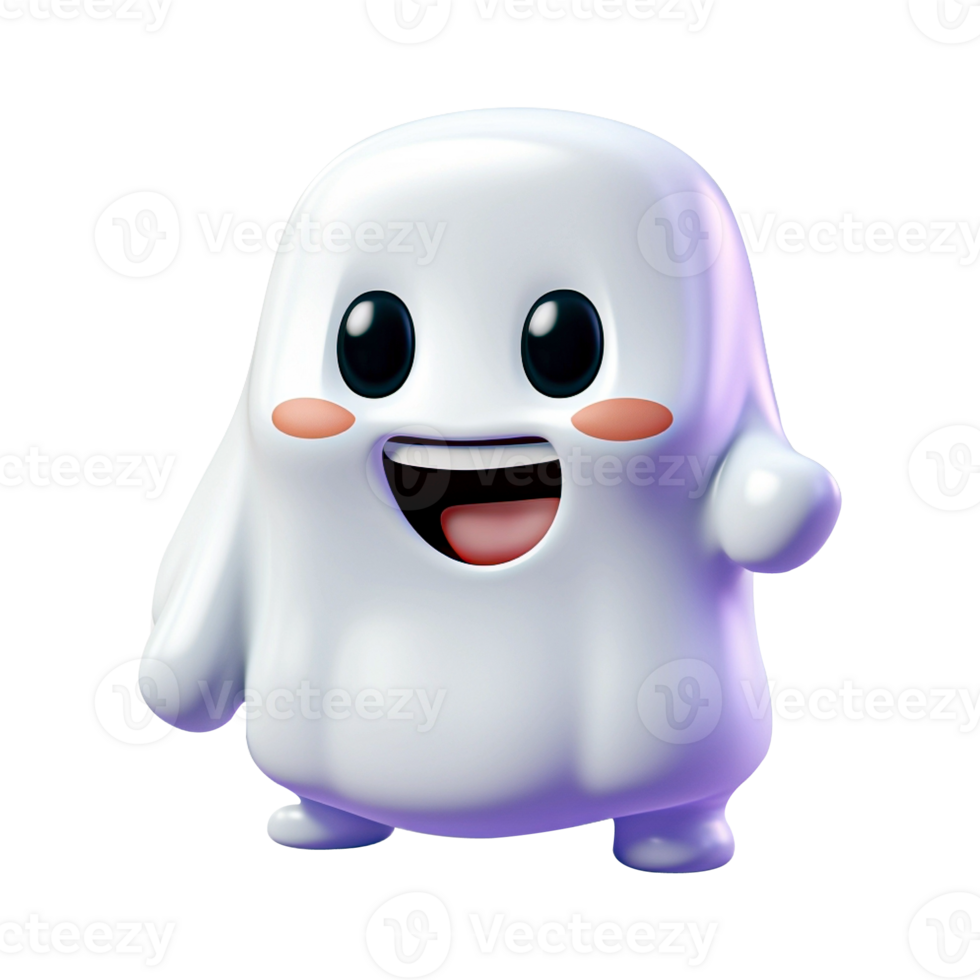 AI generated 3D character a happy children with halloween costume on isolated transparent background png. Generated with AI png