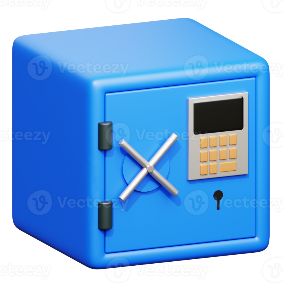 simple 3d safe locker. png