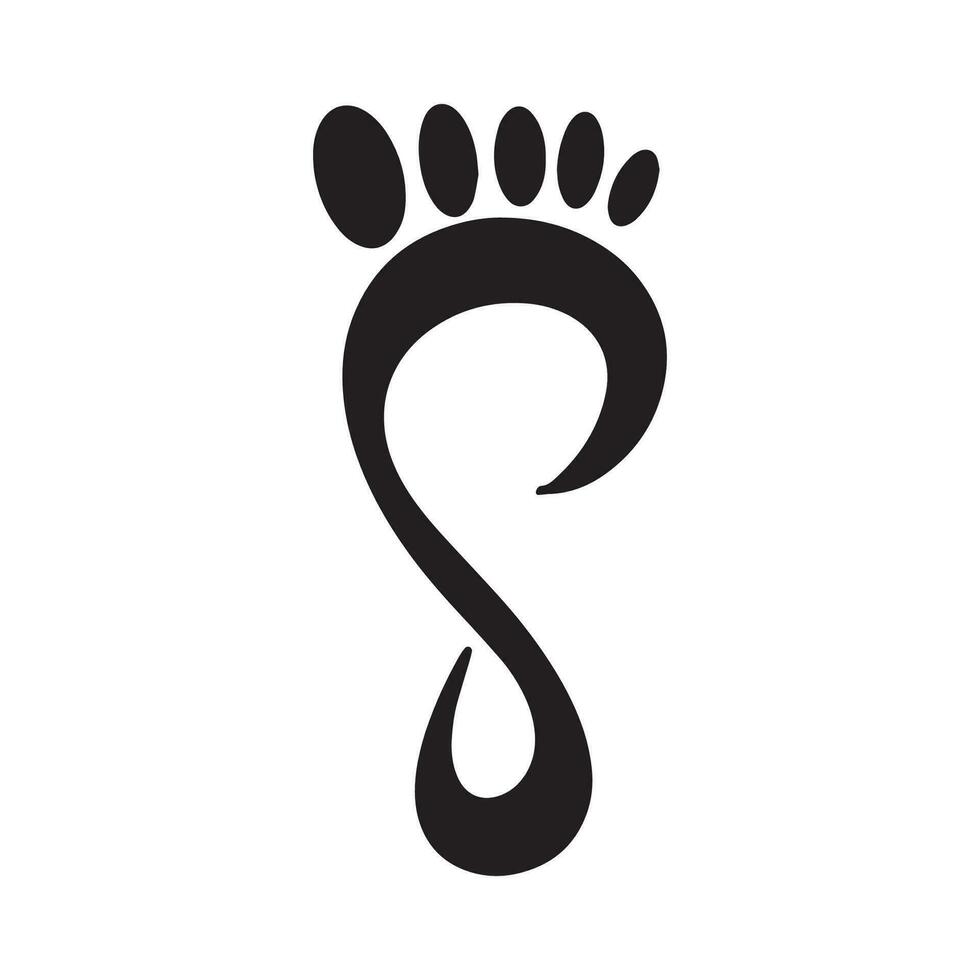 plantilla de logotipo de icono de cuidado de pies cuidado de la salud de pies y tobillos vector