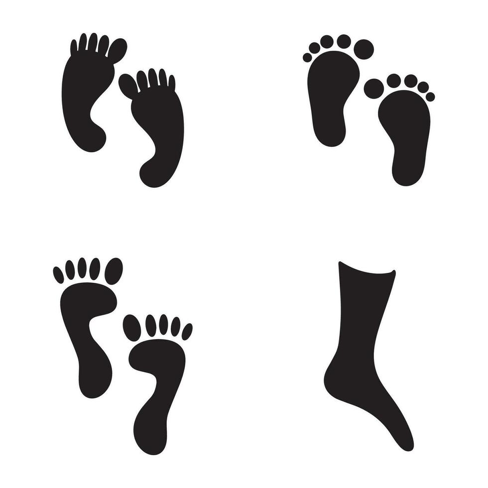 Foot and care icon logo template  Foot and ankle healthcare vector