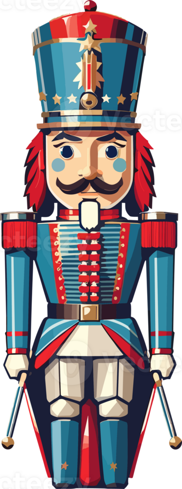 AI generated Christmas nutcracker doll png