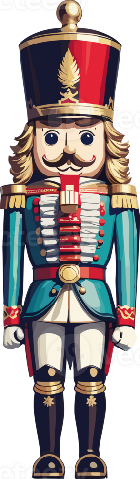 AI generated Christmas nutcracker doll png
