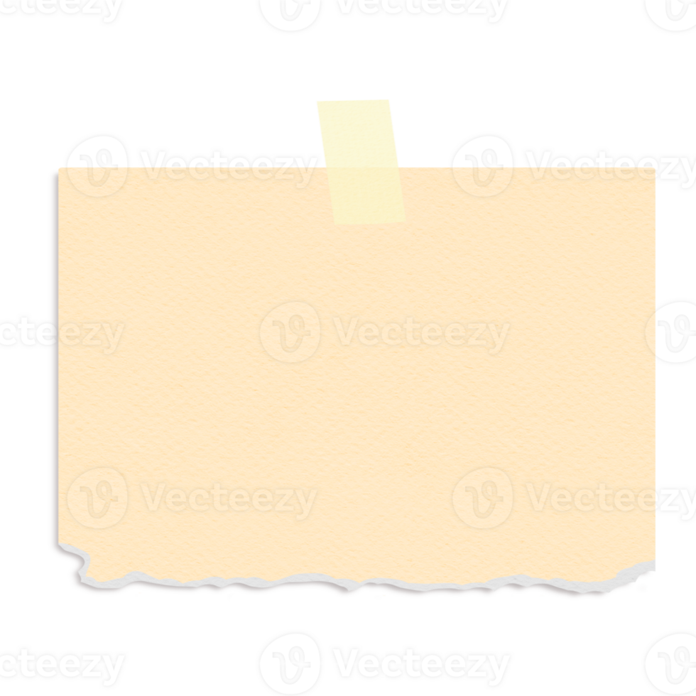Torn note paper png