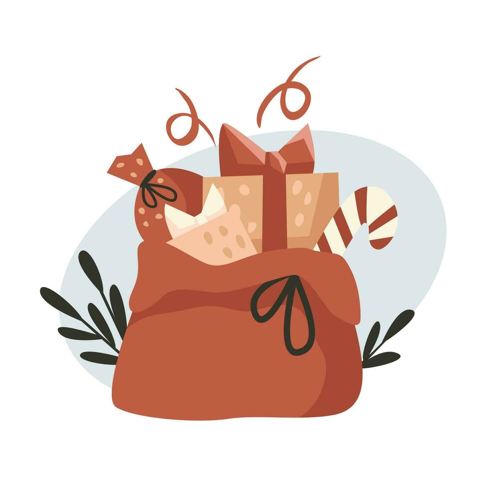 regalo cajas invierno ilustración vector