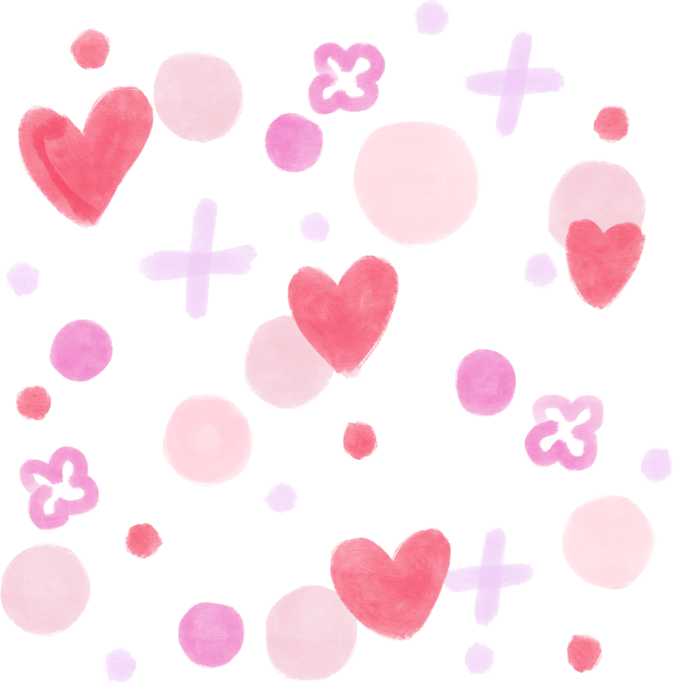 Gouache illustration pastel abstract confetti minimal cute style doodle wallpaper png