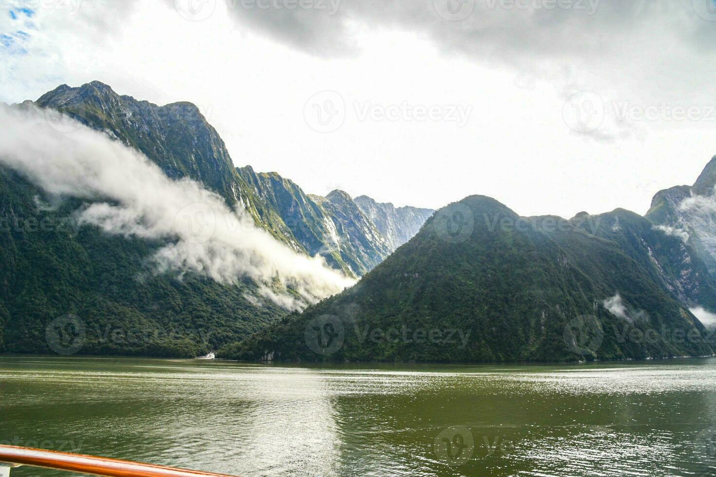 Scenic view of Milford Sound fiordland, South Island, New Zealand photo