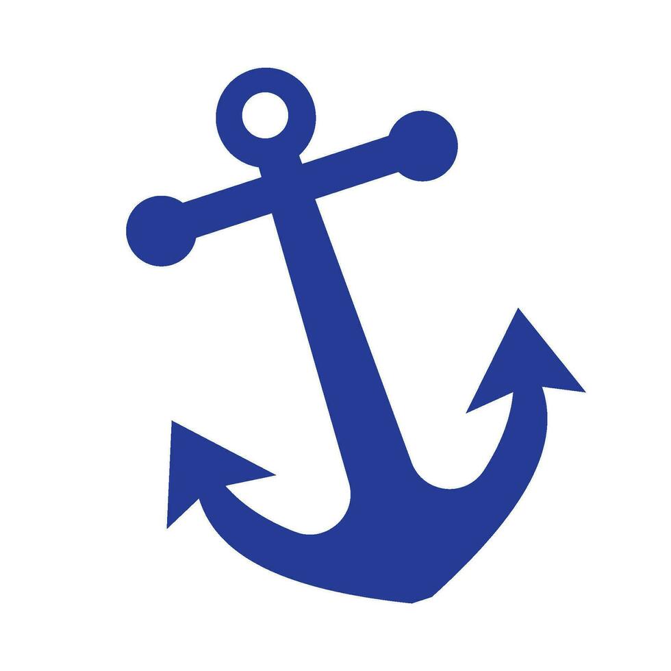 ancla Embarcacion náutico icono vector diseño