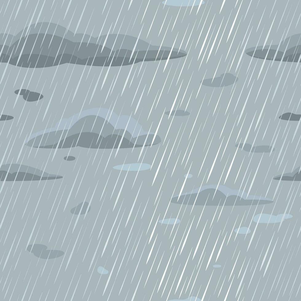 cielo sin costura modelo. lluvia y nubes vector ilustración para huellas dactilares, fondos de pantalla