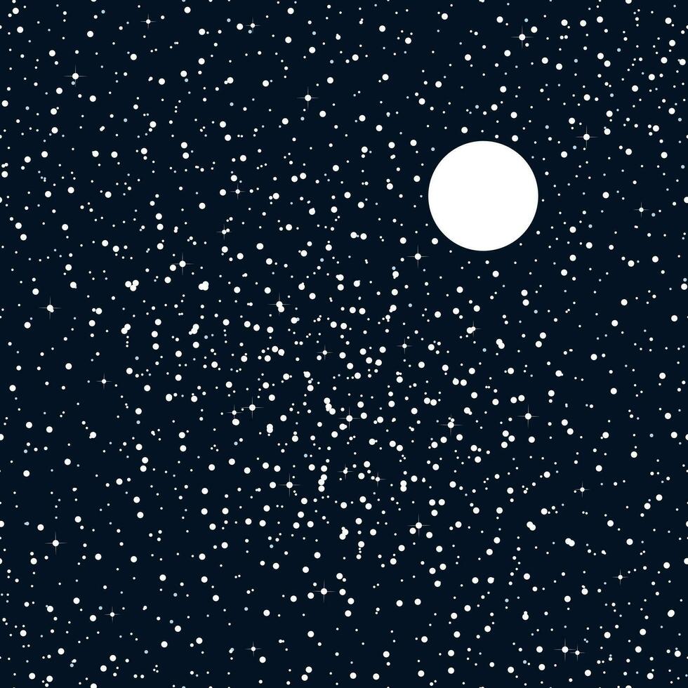 cielo sin costura modelo. Luna y estrellas. vector ilustración para huellas dactilares, fondos de pantalla