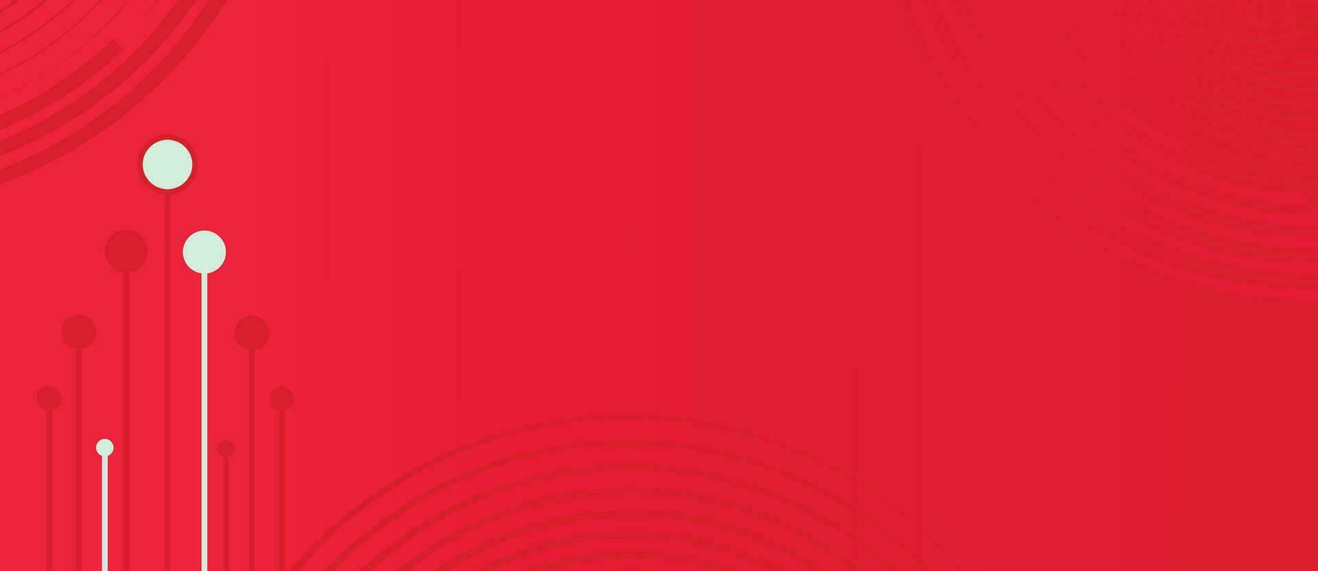 Abstarct Christmas simple minimalist red color background. vector