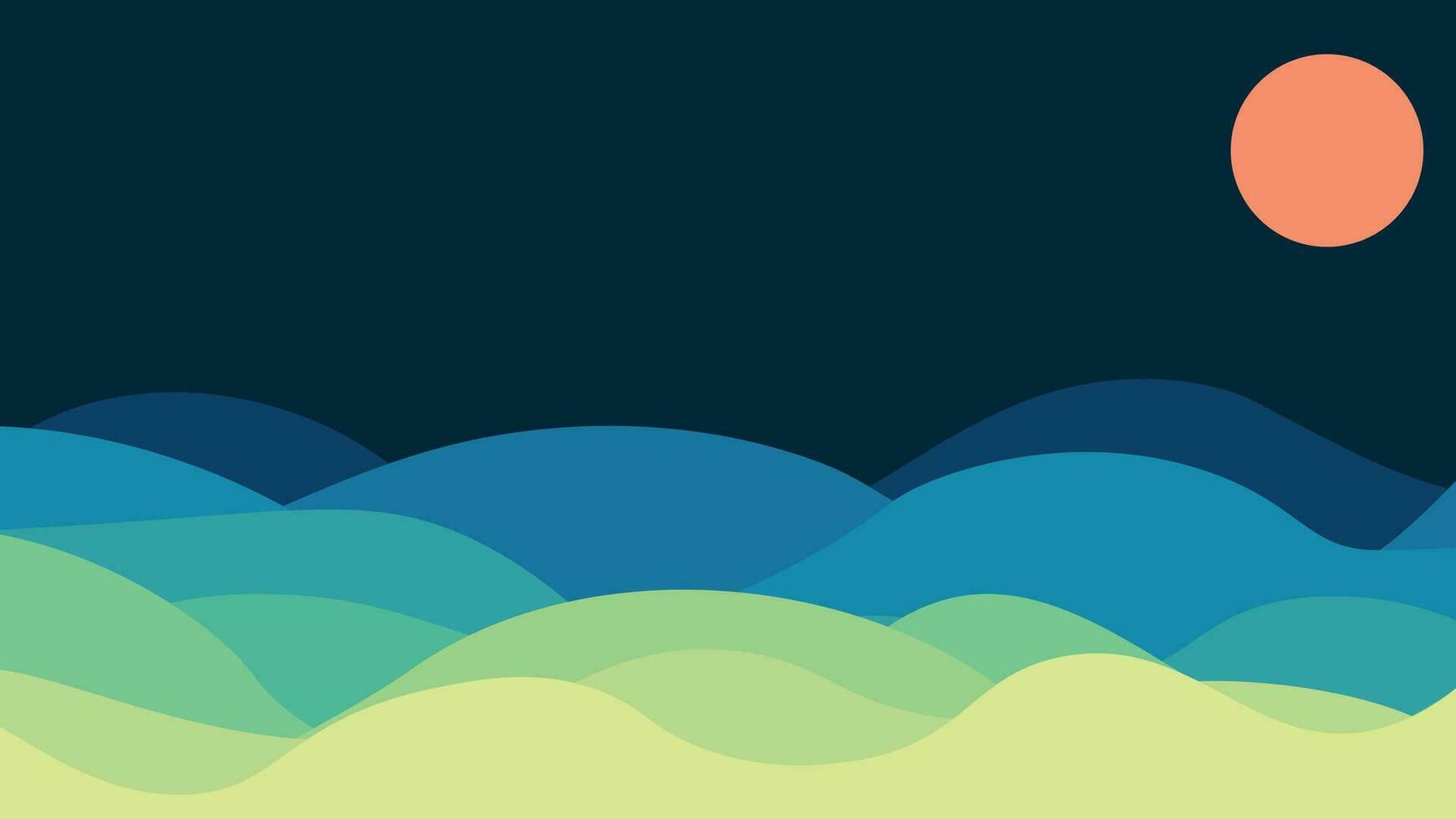 resumen Oceano ondulado capa antecedentes en azul color. vector