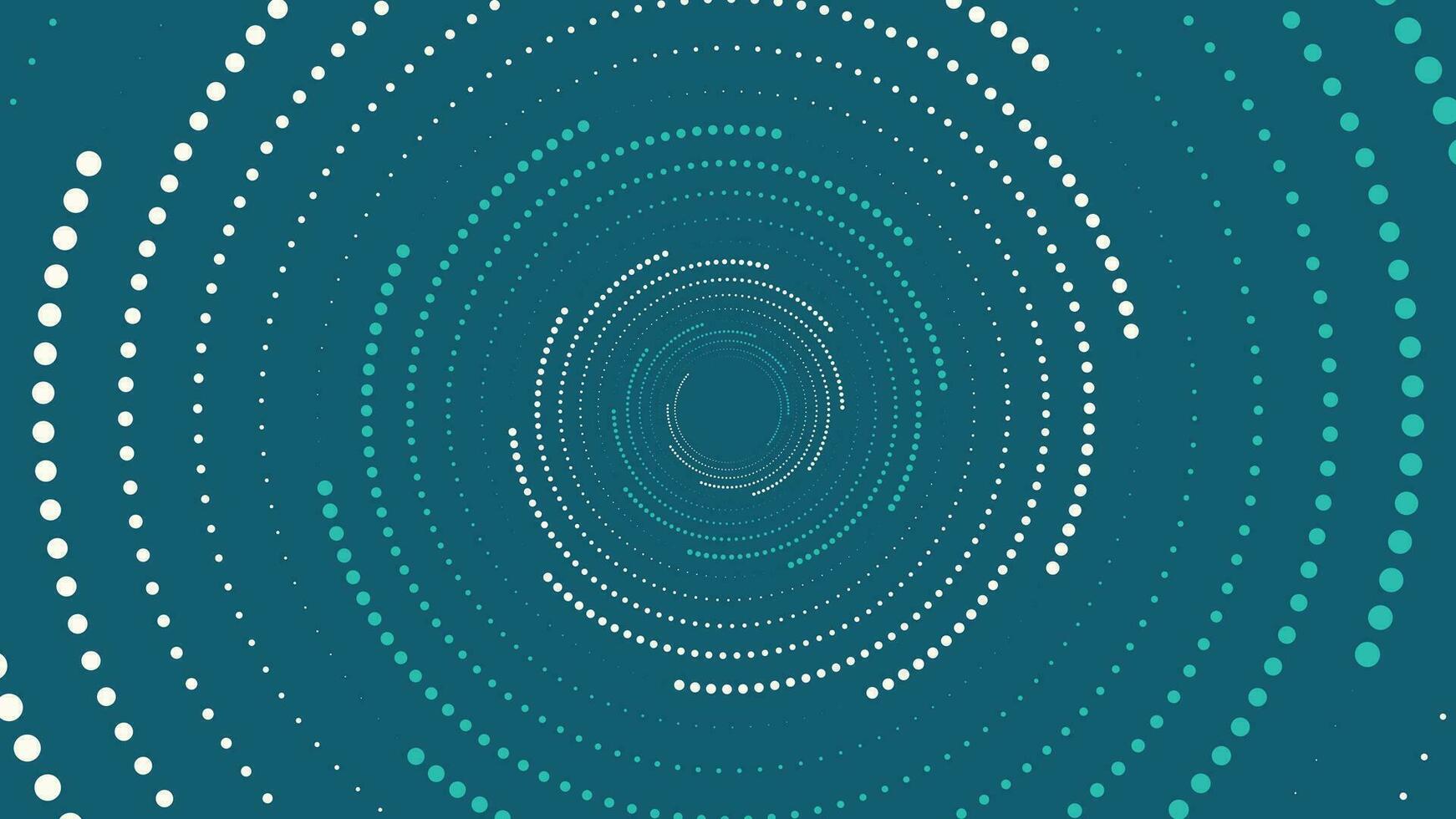 Abstarct spiral dotted spinning background in vortex style. vector