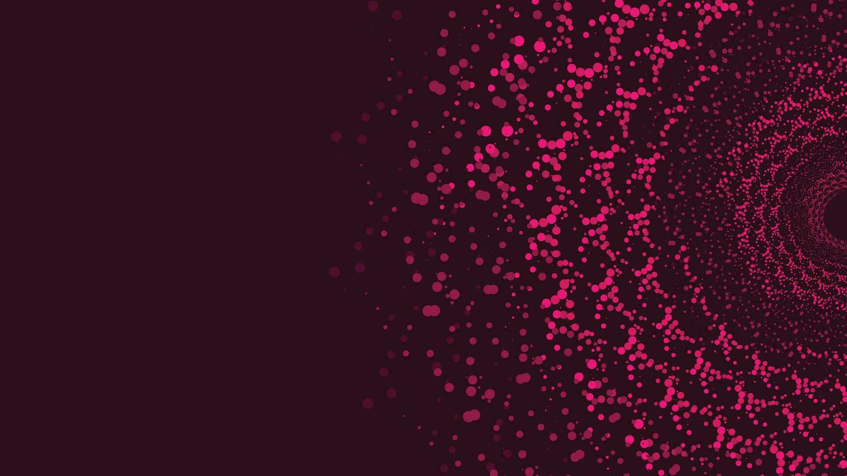 Abstarct dotted spiral pink color background. vector