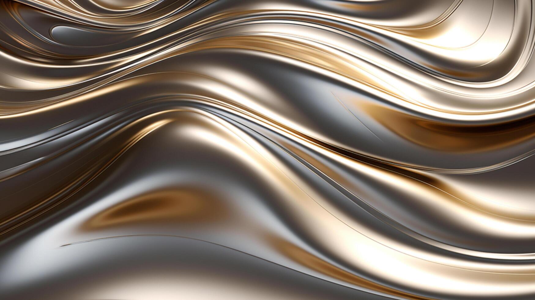 AI generated Liquid Metal texture background photo