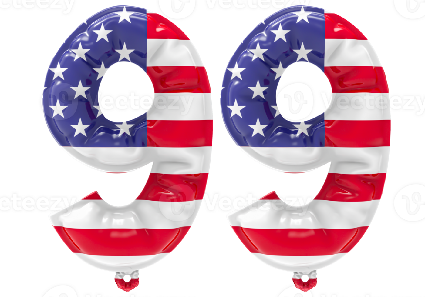 Balloon 99 Number USA Flag png