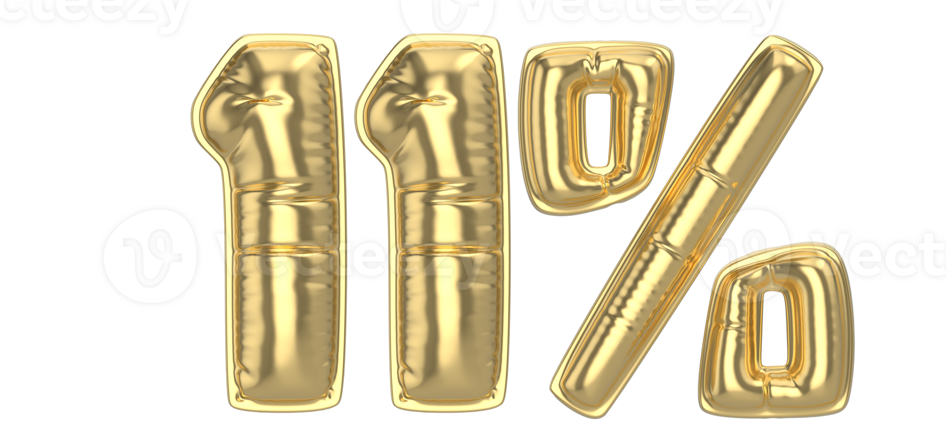 11 Percent Gold 3D Number 34973095 PNG 11-percent-gold-3d-number-34973095-png