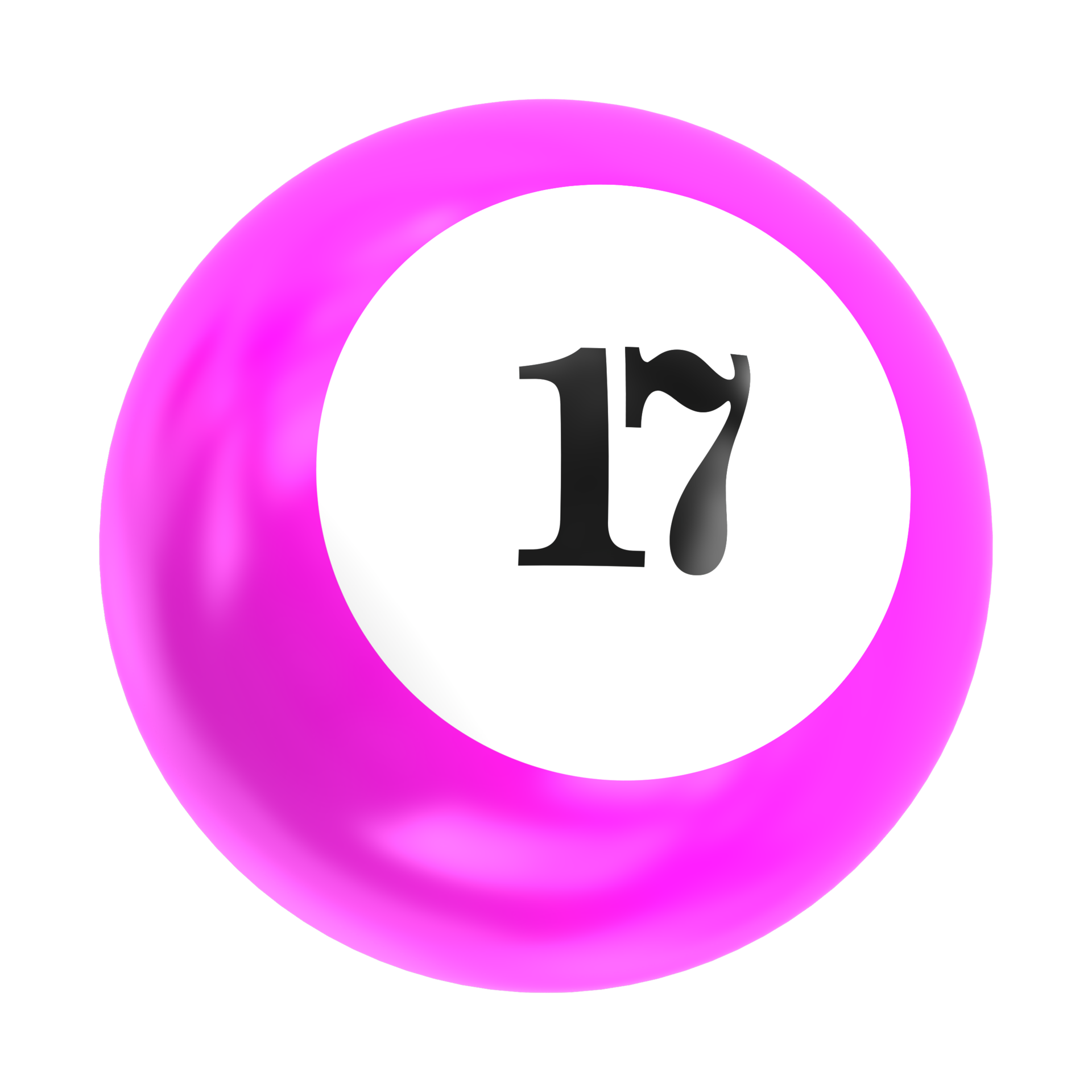 number ball 3d render 34973961 PNG