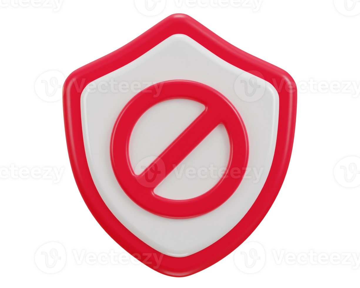 shield with security block user ban icon png