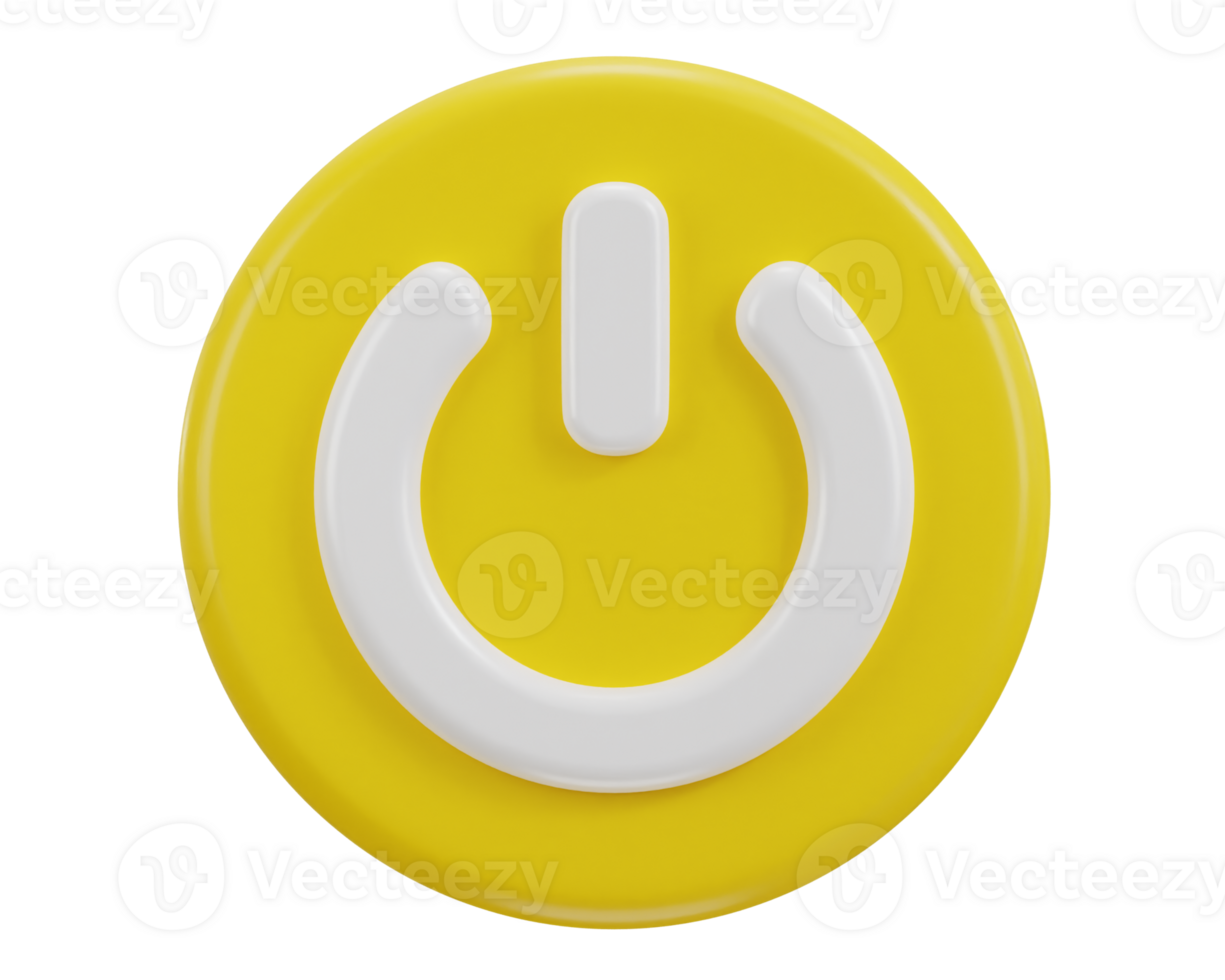 3d power button icon png