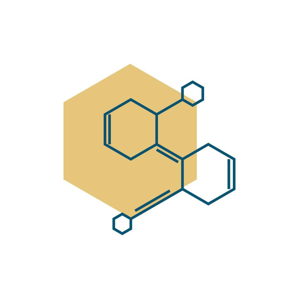 Molecule logo vector symbol template