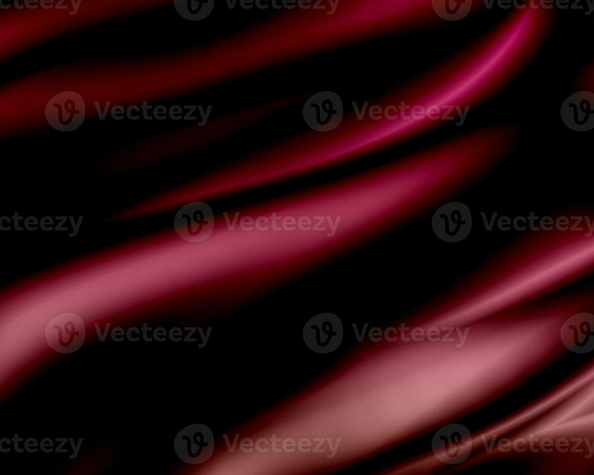 Satin abstract red background with silk waves. Backdrop design photo