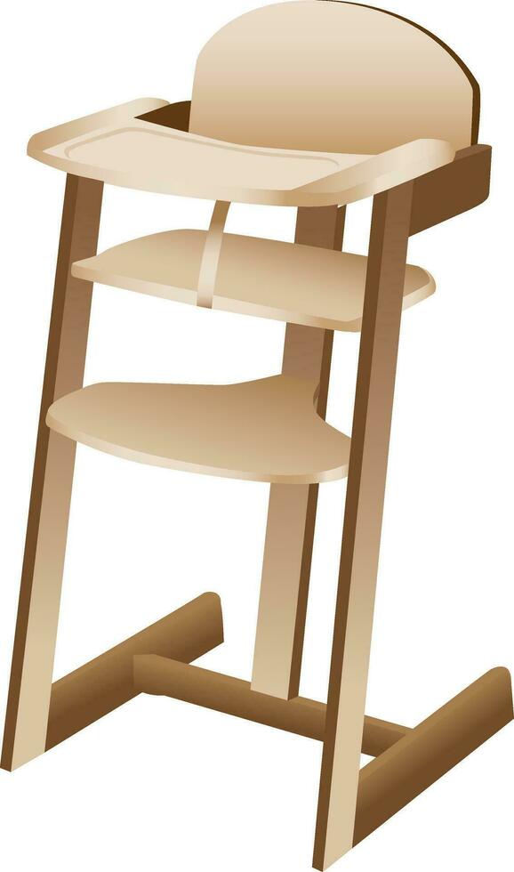 Baby or toddler high chair vector