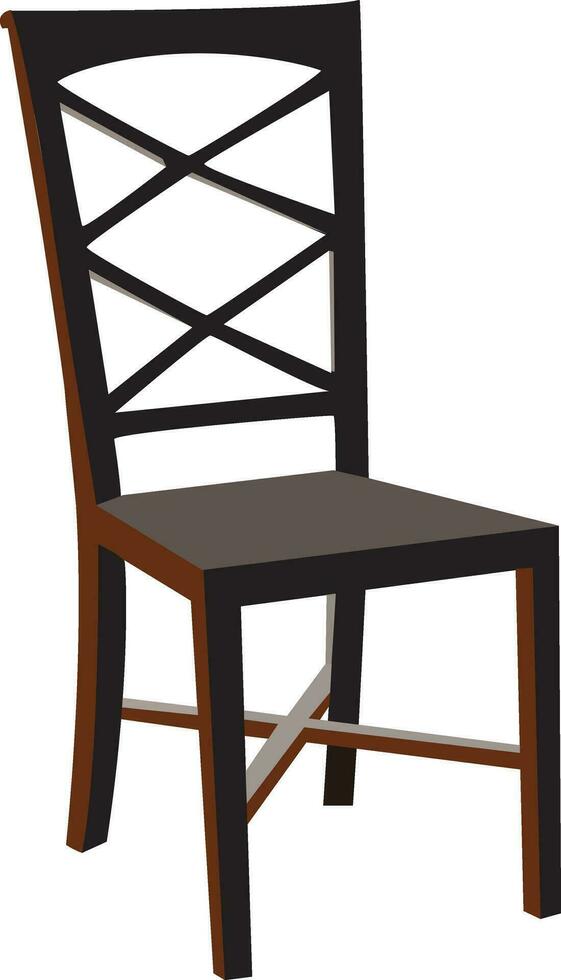 vectorizado de madera silla vector