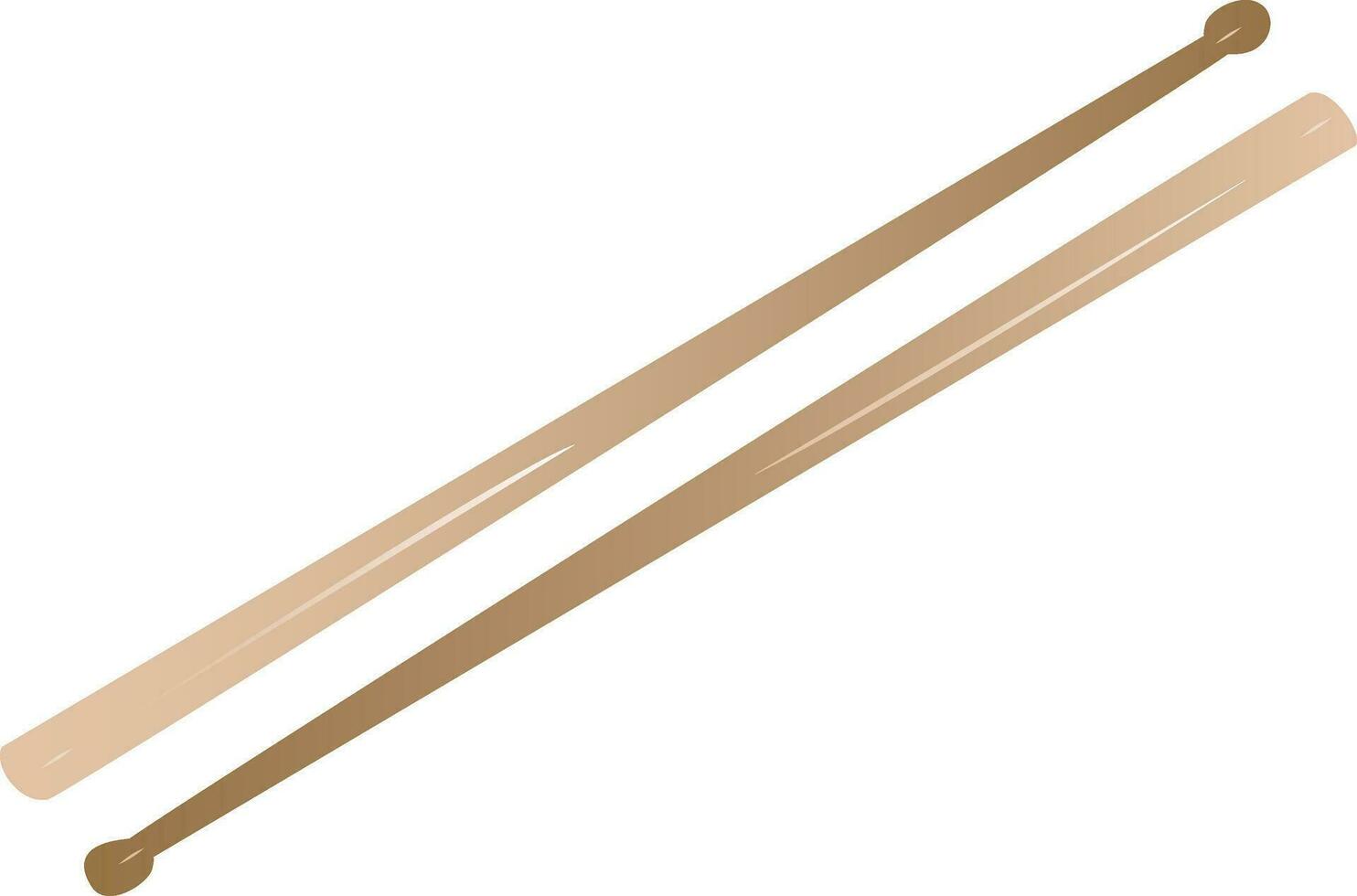 Vectorized drum sticks vector