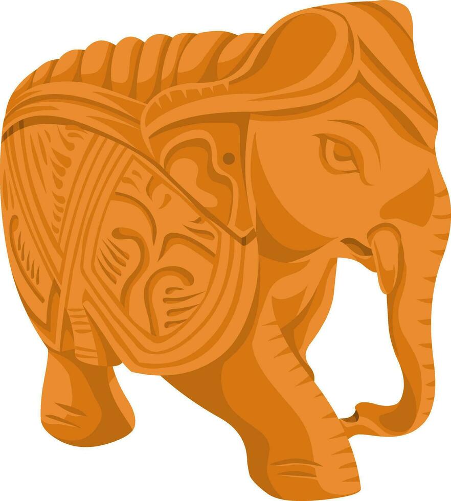 vector de elefante estatua.