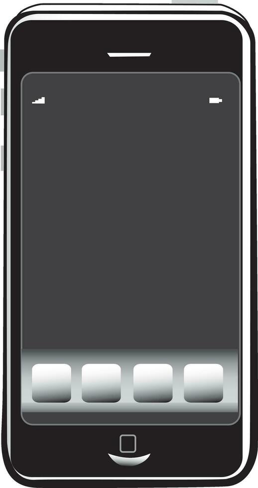 I phone type of mobile phone vector