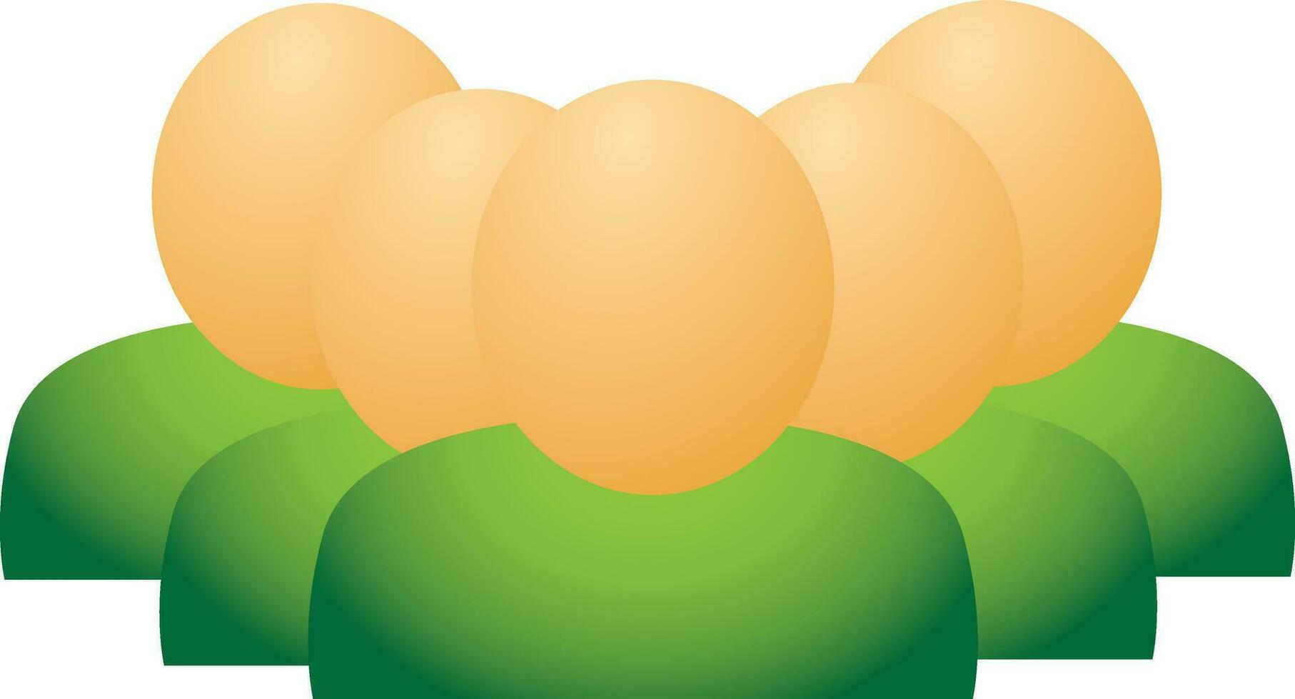 Faceless group of people vector