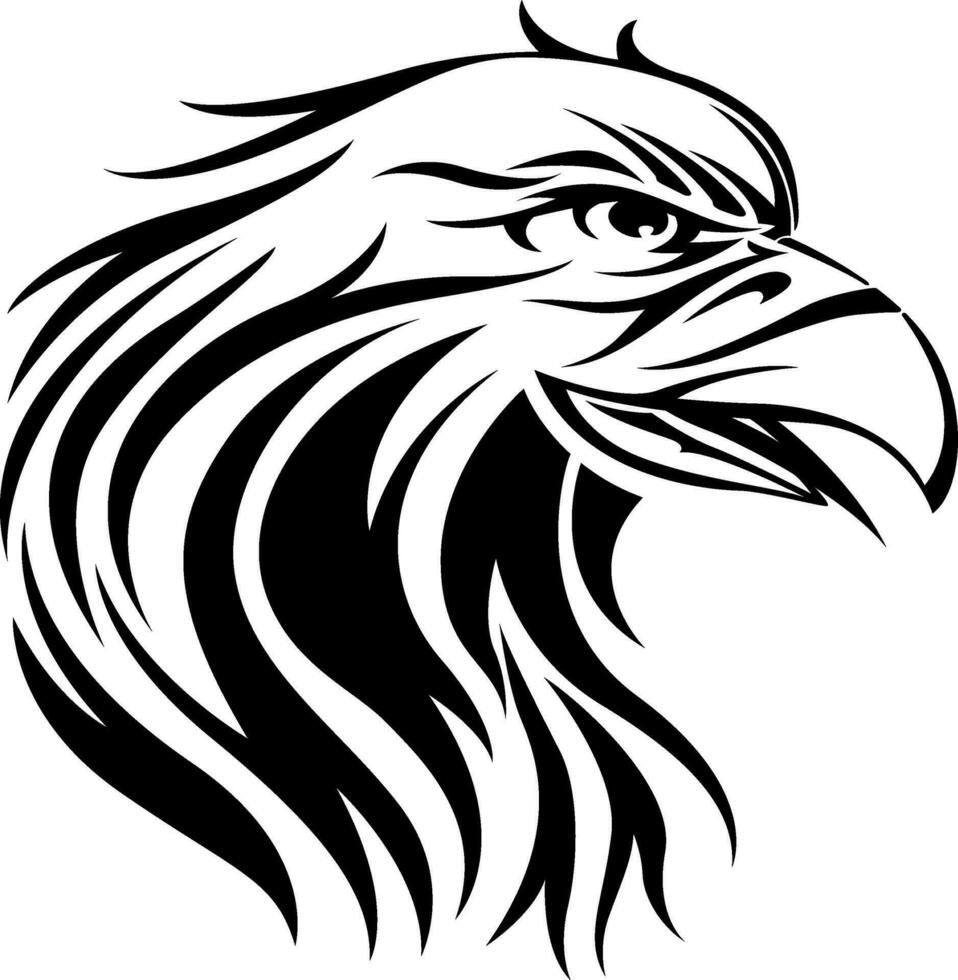 águila tatuaje, Clásico grabado. vector