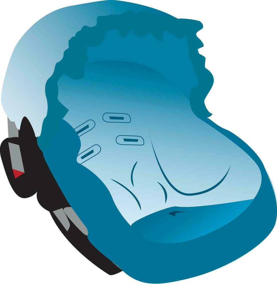 Car seat illustration vector