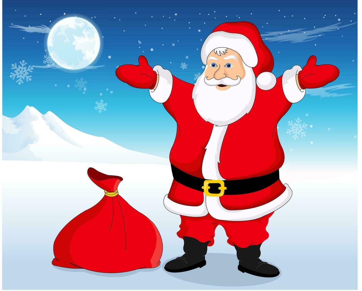 Santa Claus, illustration vector