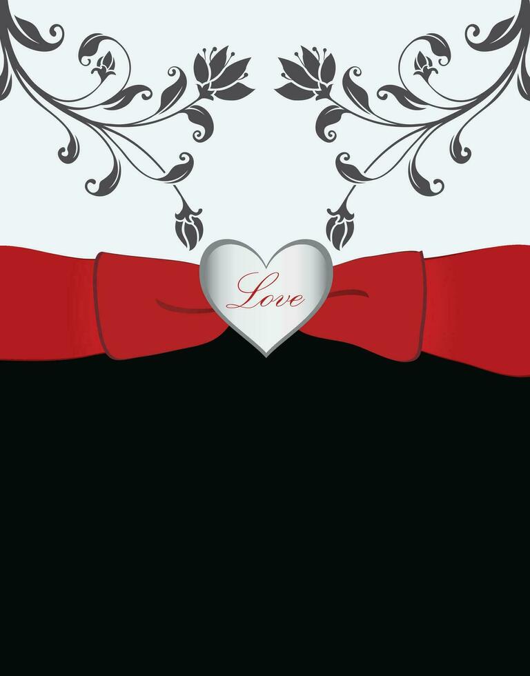 Valentine's day card vector