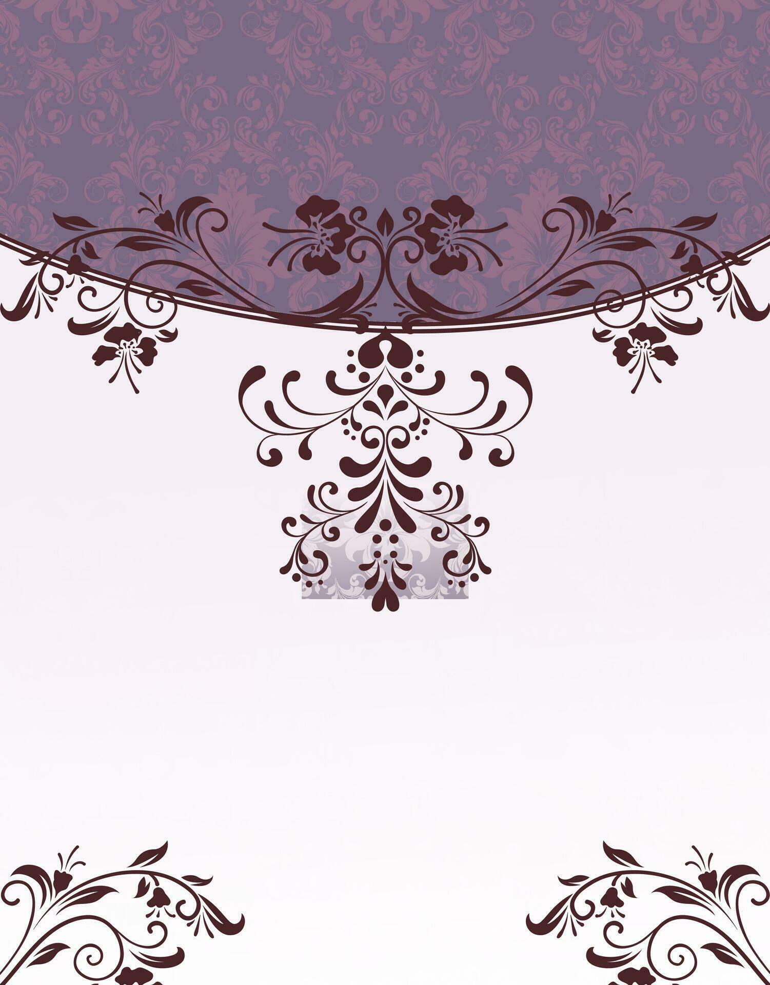 Purple floral bridal shower invitation 34976445 Vector Art at Vecteezy