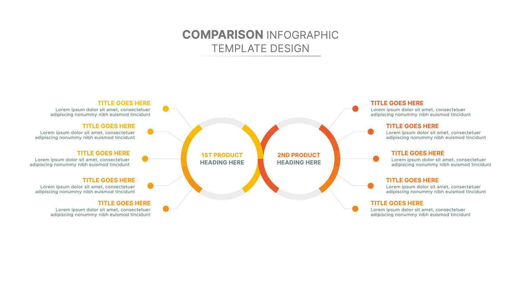 Dos and Donts Comparison Modern Infographic Design Template vector