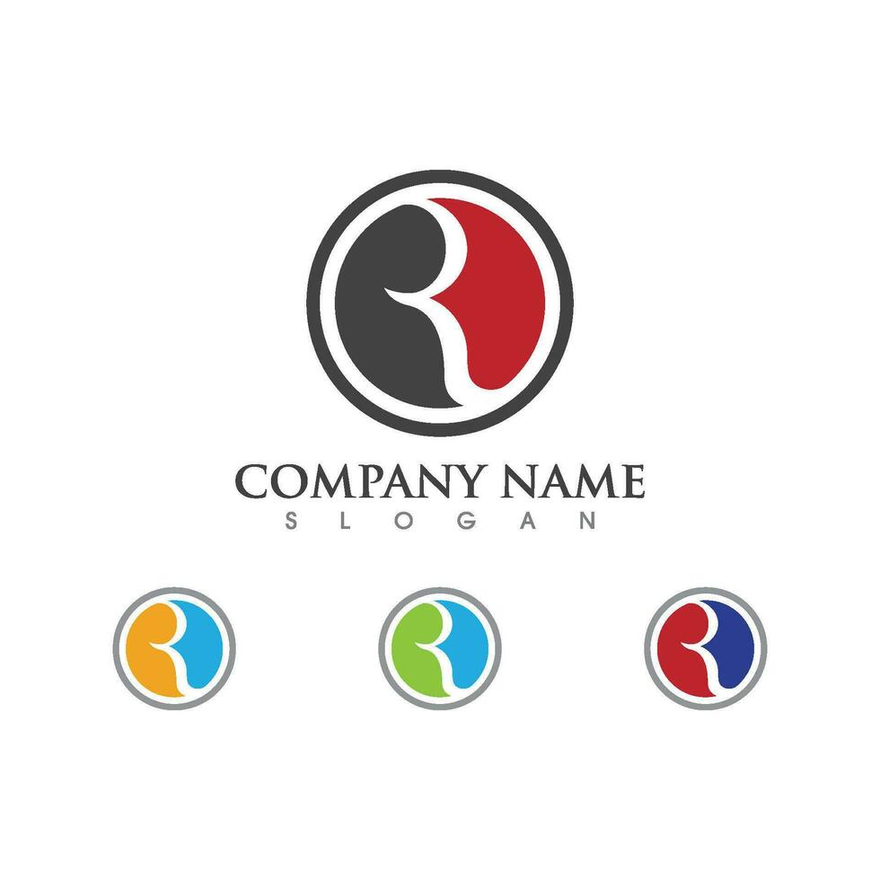 R Letter Arrow vector illustration icon