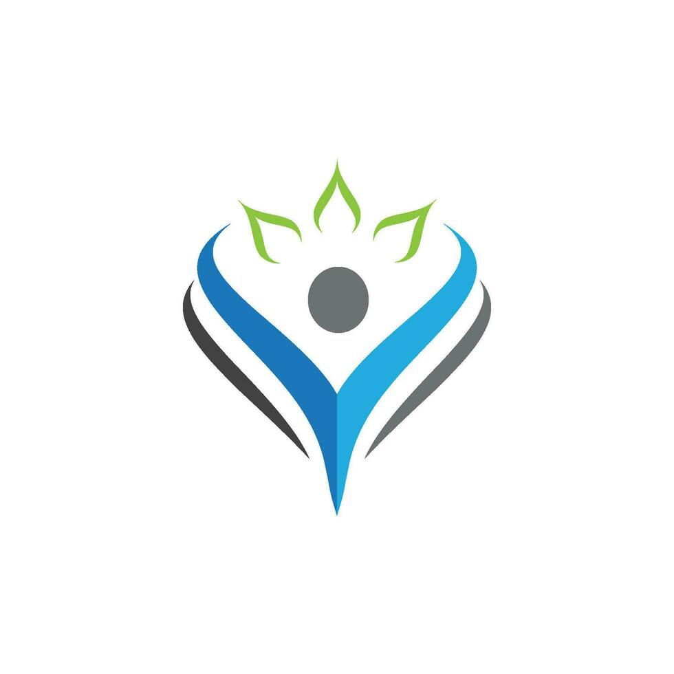 signo de logotipo de personaje humano vector