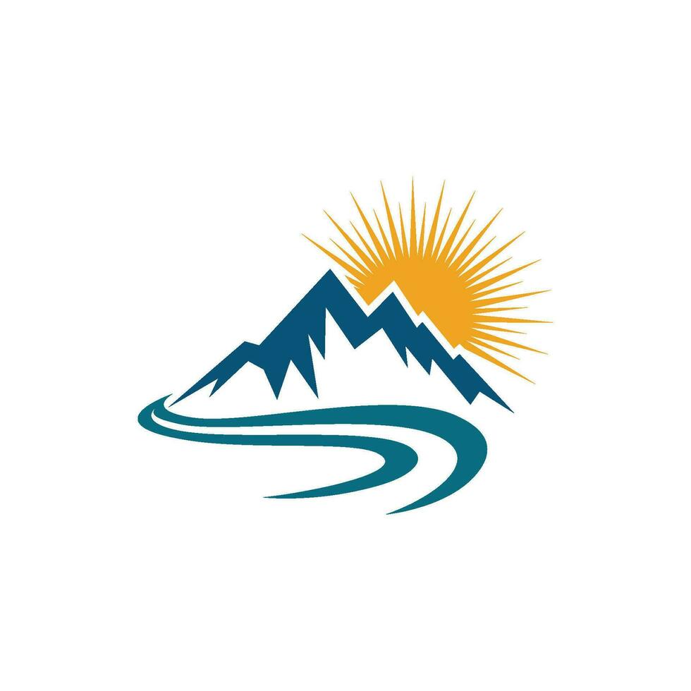 Mountain icon Logo vector