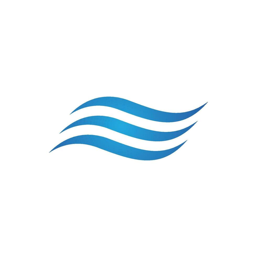 Water wave icon vector