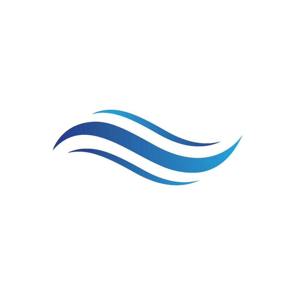 Water wave icon vector