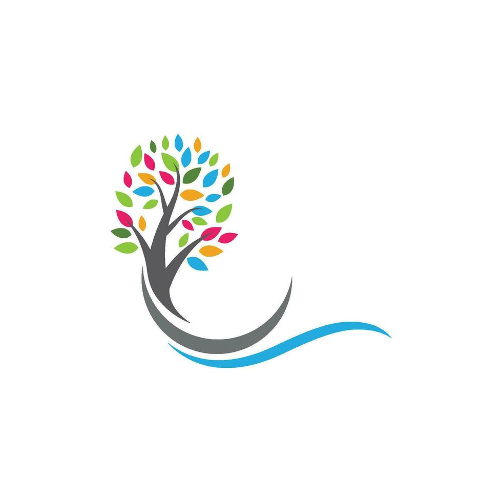 Tree branch vector ilustration design