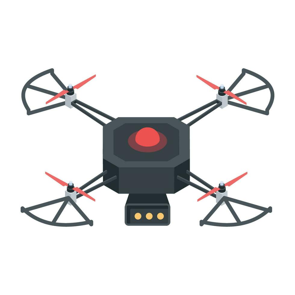 Aerial Technology Isometric Icon vector