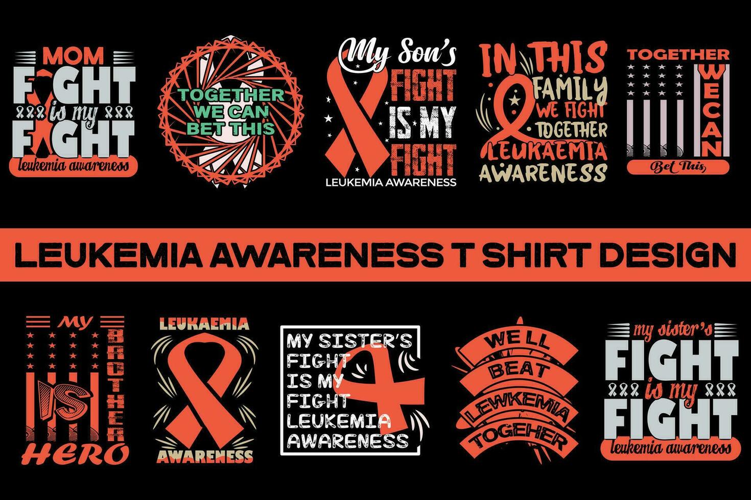 Leukemia awareness t shirt design vector